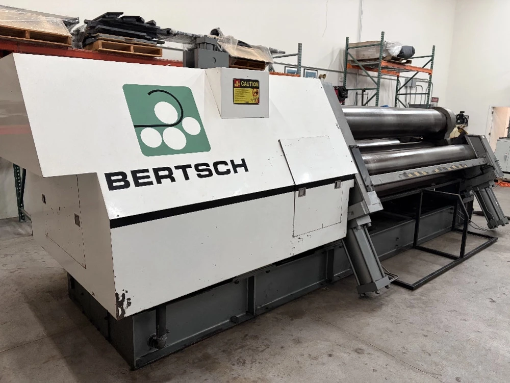 120" x 1" Bertsch #100-10, 4-roll plate bending roll, 17" top roll, 1" pre-bend capacity, 2018 - Image 3
