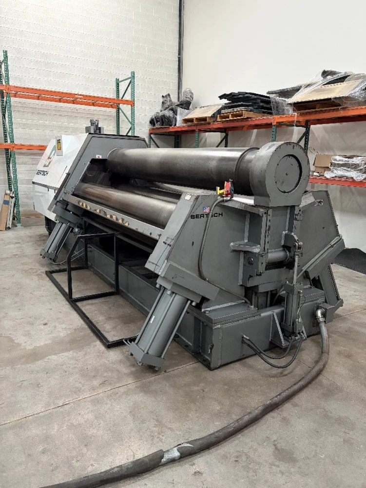 120" x 1" Bertsch #100-10, 4-roll plate bending roll, 17" top roll, 1" pre-bend capacity, 2018 - Image 5