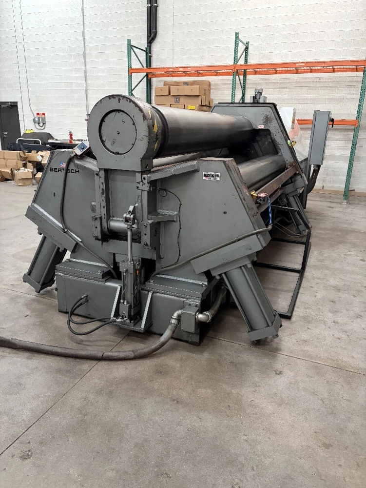 120" x 1" Bertsch #100-10, 4-roll plate bending roll, 17" top roll, 1" pre-bend capacity, 2018 - Image 6