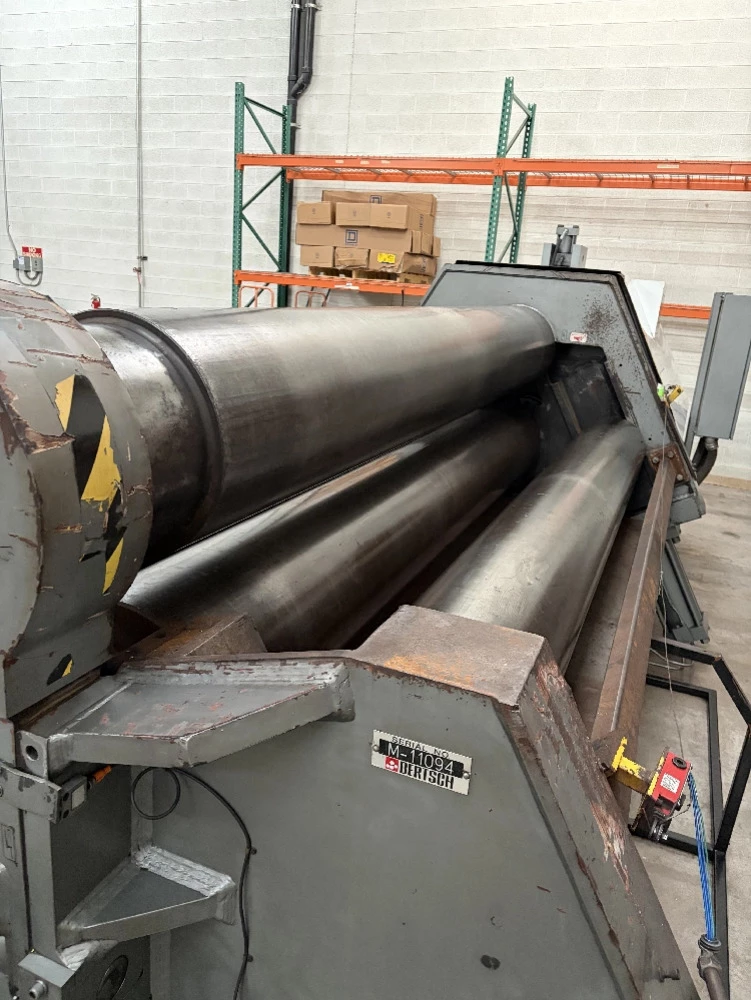 120" x 1" Bertsch #100-10, 4-roll plate bending roll, 17" top roll, 1" pre-bend capacity, 2018 - Image 7