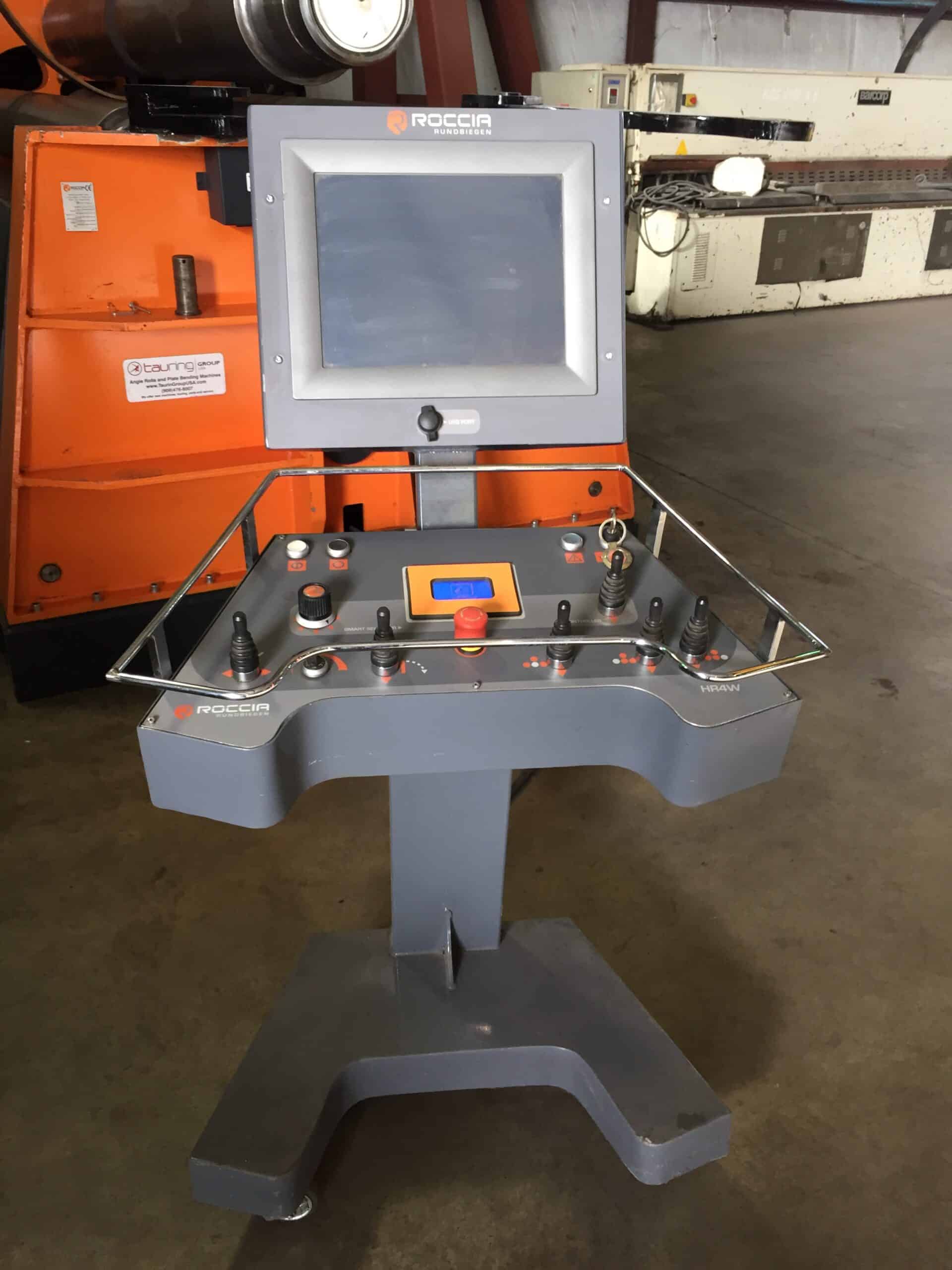 120" x 1" Roccia #HR4W-V100, 4-roll plate bending roll, 14.56" top roll, 25 HP, 2014 - Image 2