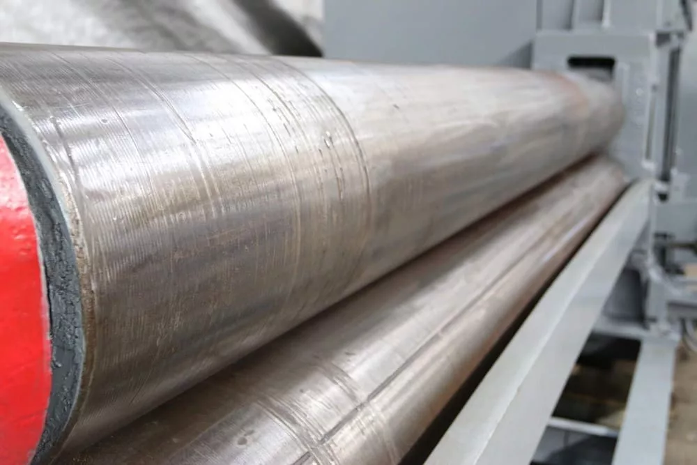 10' x .547" Bertsch #M-10240, plate bending roll, 13" rolls, boiler duty rated - Image 4