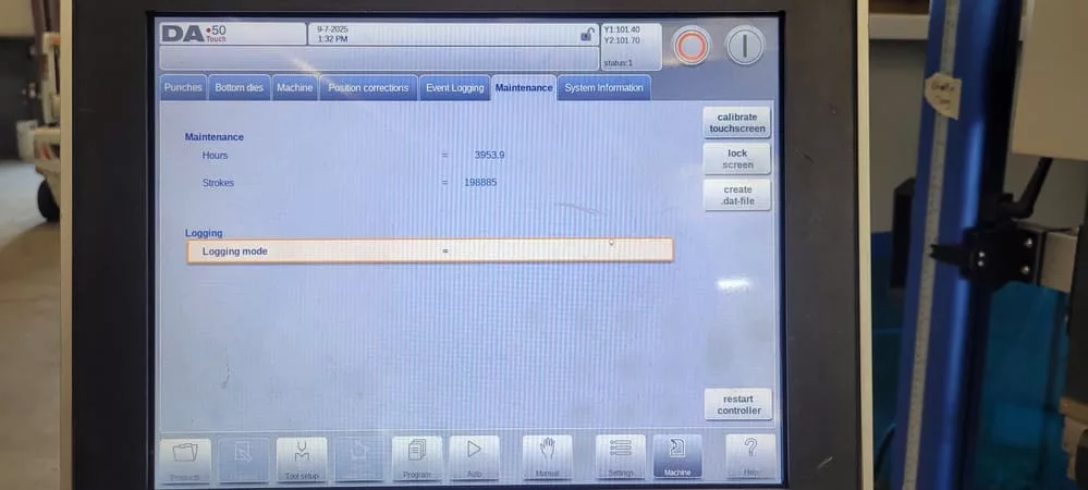 150 Ton, Accurl #Genius-Pro-B32135, CNC hydraulic press brake, 10' overall, 7.87" stroke, Delem 58T 2D CNC - Image 10