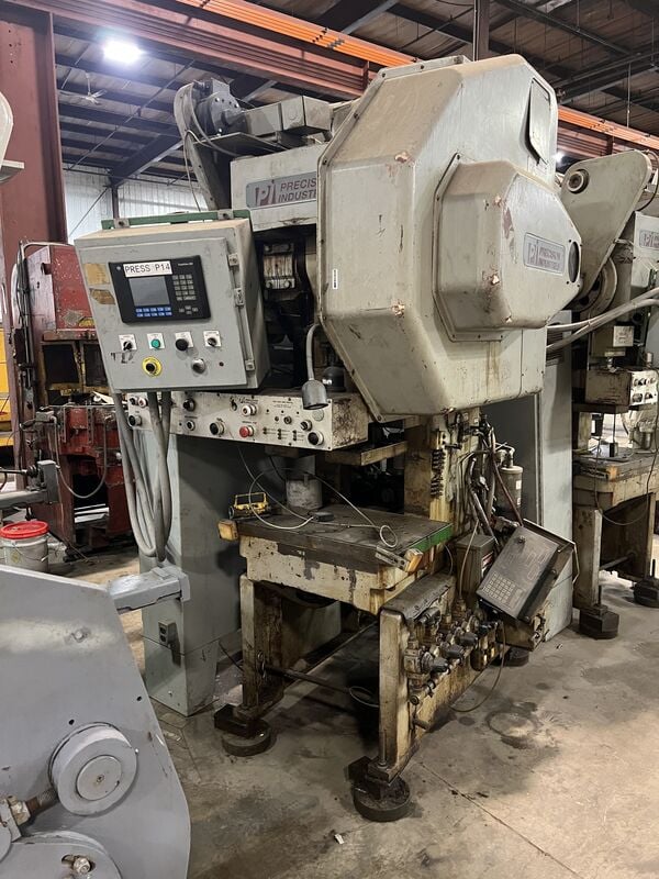45 Ton, Precision #45G, gap frame press, 3" stroke, 11" Shut Height, 2.5"ram adj., 68 SPM, 28" x18"bed,air - Image 1