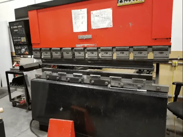 50 Ton, Amada #FBD-5020E, CNC hydraulic press brake, 6.5' overall, 66" between housing, 4" stroke, NC9EX - Image 1