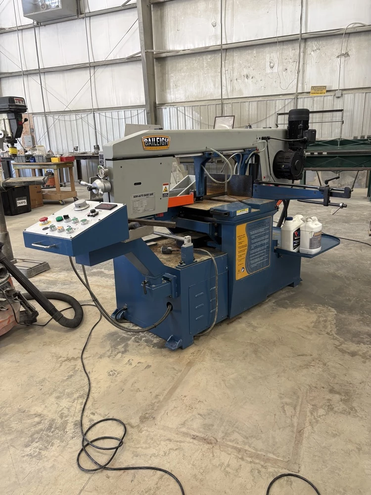 13" x 18.1" Baileigh #BS-20SA-DM, semi-automatic dual miter band saw, 45° L / 60° R swivel head, 2025 - Image 1