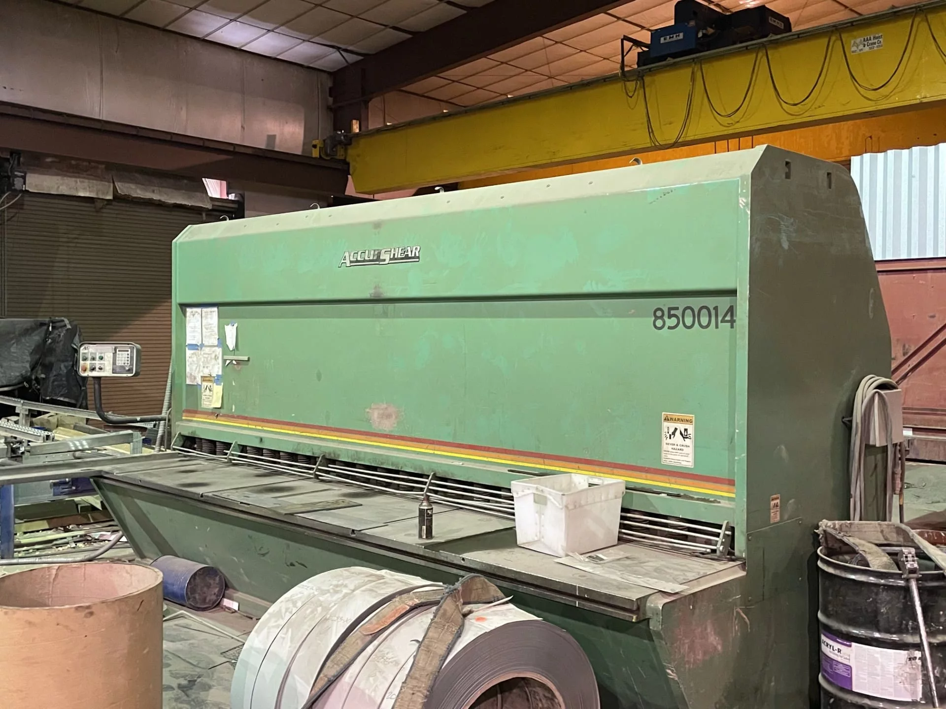 1/2" x 14' Accurshear #850014, hydraulic shear, 48" back gauge, 12" gap, 40 HP, 2001 - Image 1