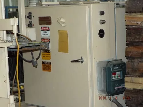 30 Ton, Brown #T-310, vertical trim press, 12.25" x 40" window opening, 13.5" max stroke, variable speed drive - Image 6