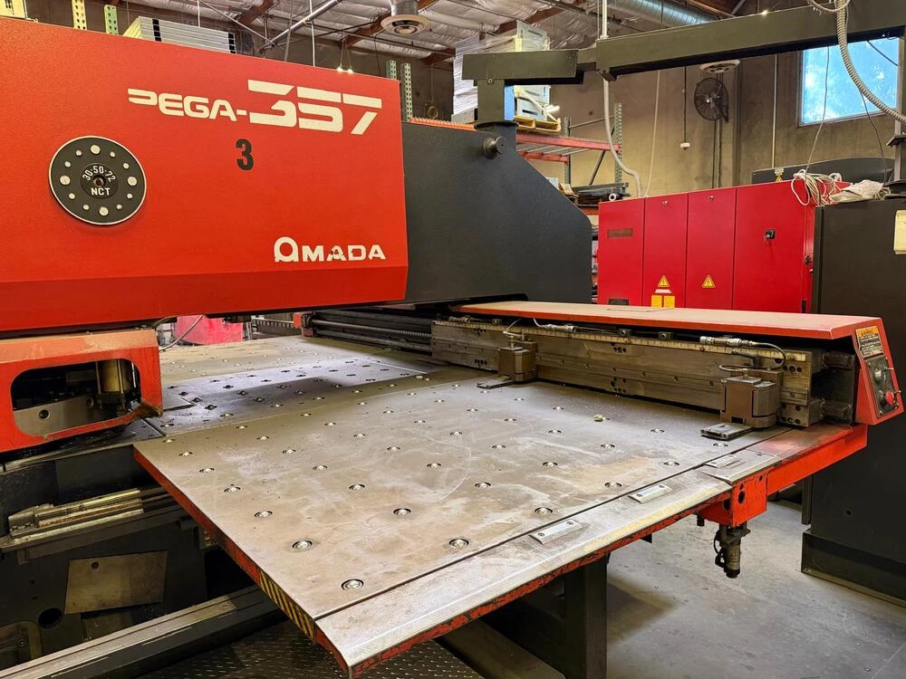 33 Ton, Amada #Pega 357, CNC Turret Punch, 58 Stations, 50" x 72" Travels, 1/4" Capacity, 04PC Control, 1997 - Image 5