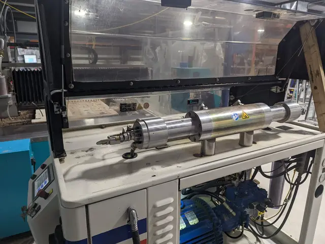 Techni #TJ4000, CNC waterjet cutting system, 6.3' x 12.8' table, 50 HP pump, 60,000 PSI, rebuilt pump - Image 5