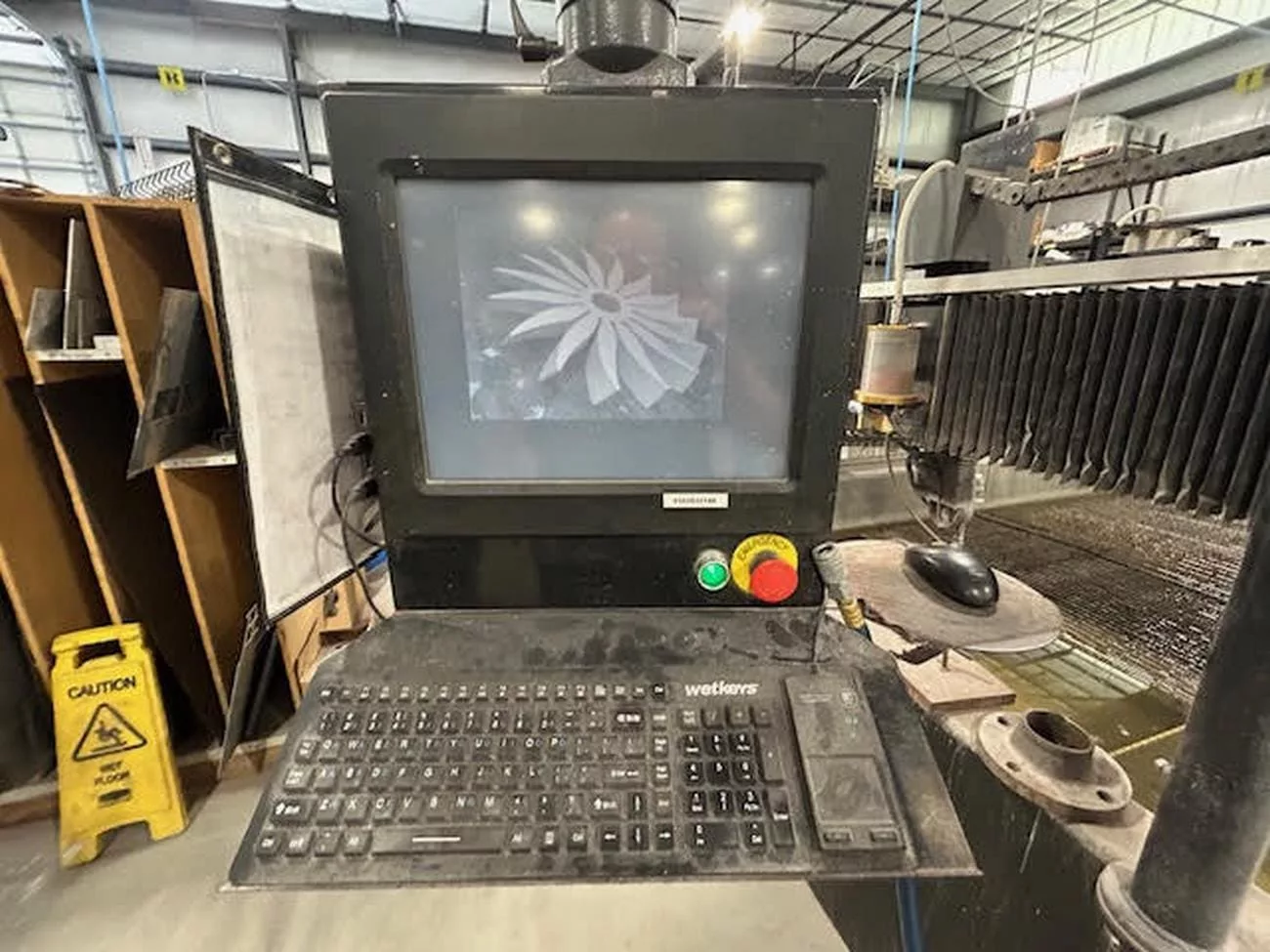 Techni #ILS-510, CNC waterjet cutting system, 5' x 10' table, 30 HP pump, 60,000 PSI, Techni Control, 2011 - Image 4