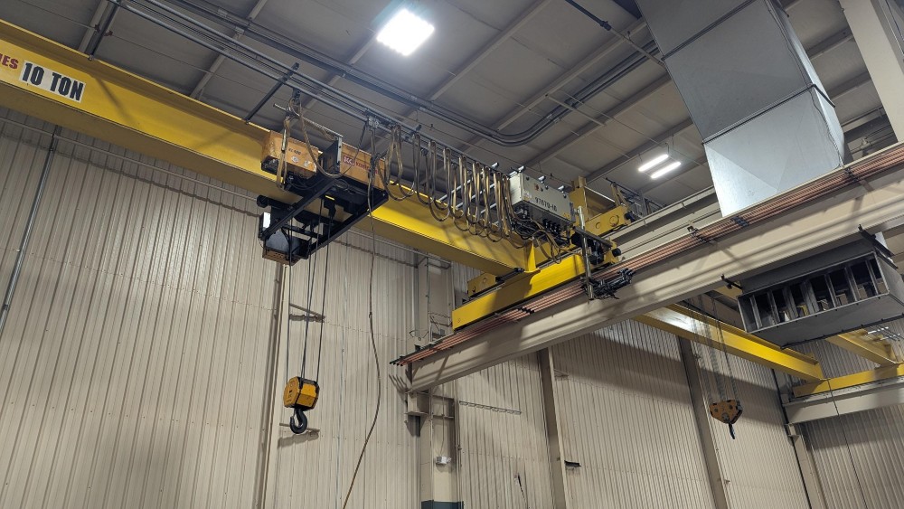 10 Ton, Kone, 45'0" Span, 26' Lift, Pendant Control, VFD Bridge & Trolley, 1997 [#2748] - Image 2