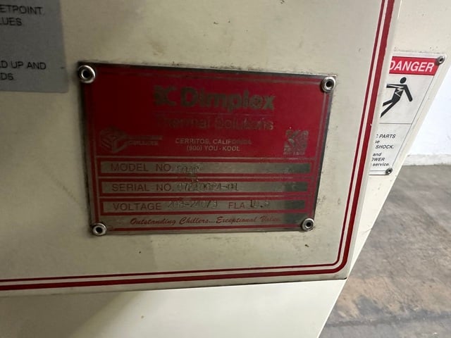 0.5 Ton, Dimplex Thermal Solutions #50AC, Chiller, 6000 BTUH, R-22, 20 GPM - Image 8