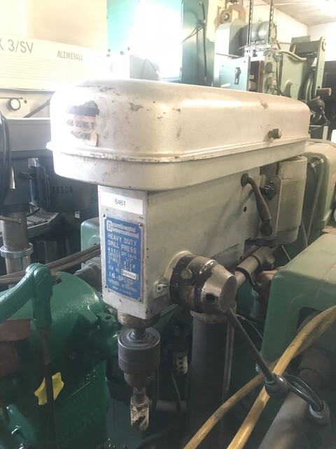 14" Continental #DPF-14-16, Floor Drill Press, 200-3630 RPM, 12" table, 5/8" chuck, 3/4 HP - Image 2