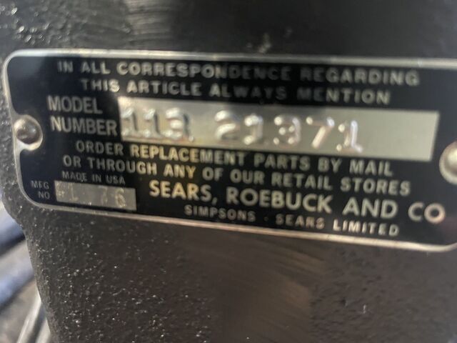 15-1/2" Craftsman #113-21370, Drill Press, 5/8" chuck, 0.5 HP, 380-8550 RPM (2 available) - Image 2