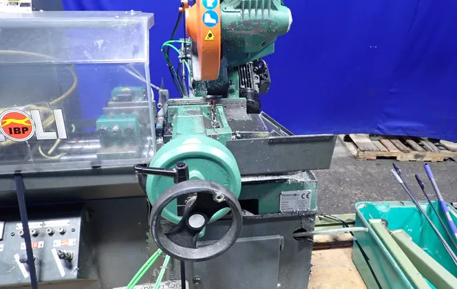 12" Pedrazzoli #SB 350 AP, Automatic Circular Cold Saw, 2 HP, 1680 RPM, extra blades, 2014 - Image 8