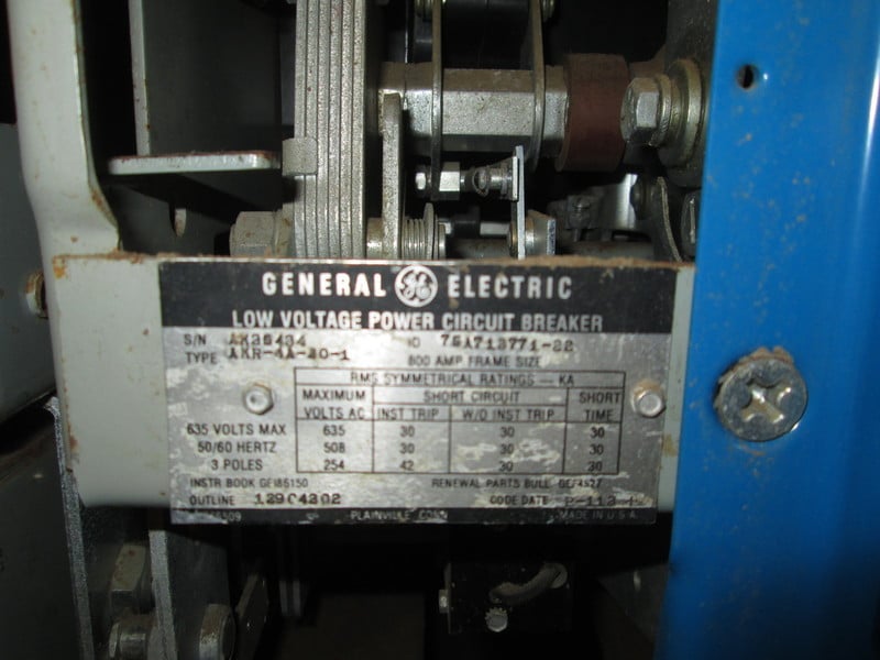 800 Amps, General Electric, akr- 4a-30-1, electrically operated, manually operated, drawout - Image 5