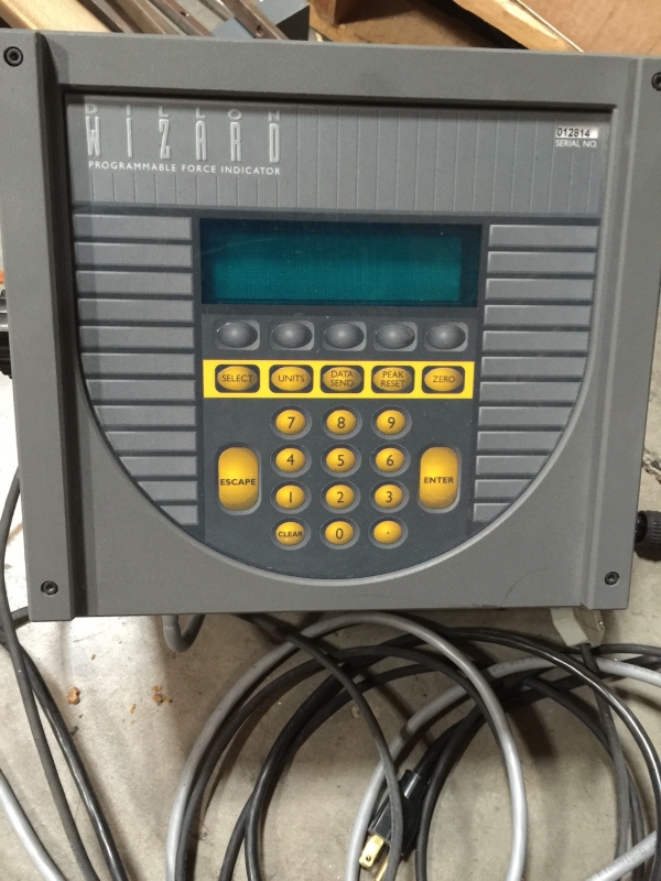 Dillon #DTM, Tensile Tester w/Wizard Programmable Force Indicator, Curtis Sure Grips - Image 3