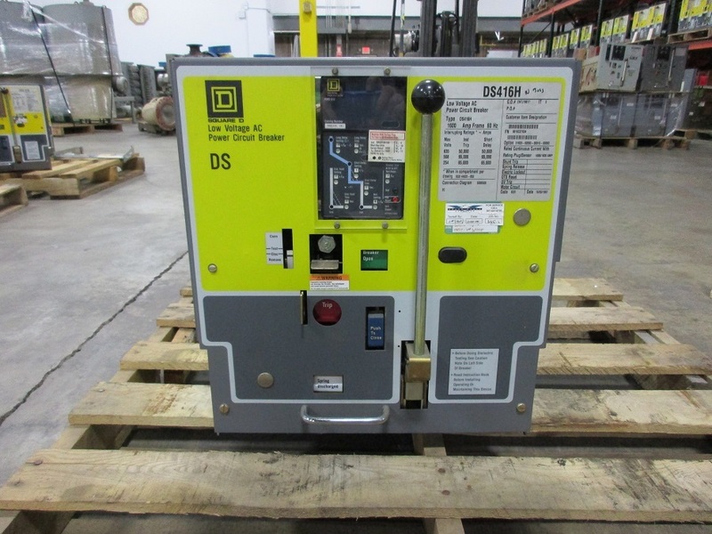 1600 Amps, Square D, DS-416H, electrically operated, manually operated, drawout - Image 4