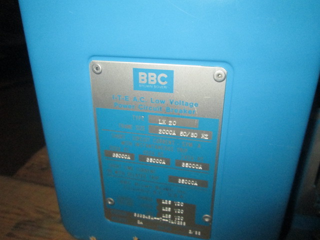 2000 Amps, Brown Boveri, LK-20, electrically operated, manually operated, drawout - Image 2