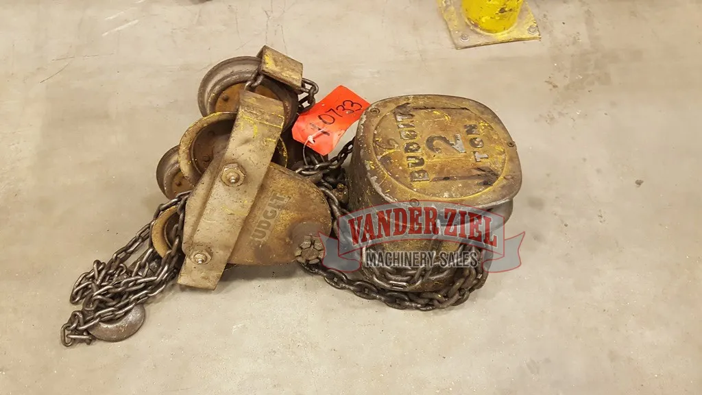 2 Ton, Budgit Chain Fall Hoist - Image 1