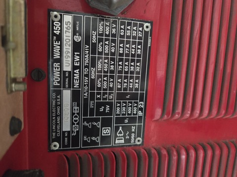 Lincoln #Power-Wave-450, Welder - Image 2