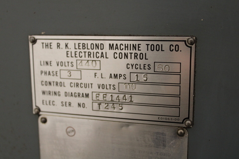 20" x 60" LeBlond Servo Shift Lathe - Image 5