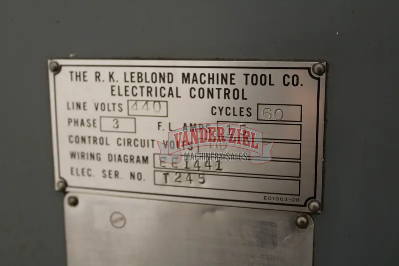 20" x 60" LeBlond Servo Shift Lathe - Image 5