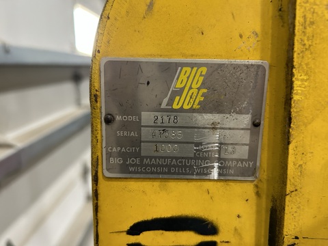 1,000 lb. Big Joe #2178, Hydraulic Stacker - Image 5