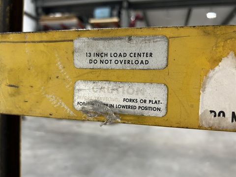 1,000 lb. Big Joe #2178, Hydraulic Stacker - Image 7