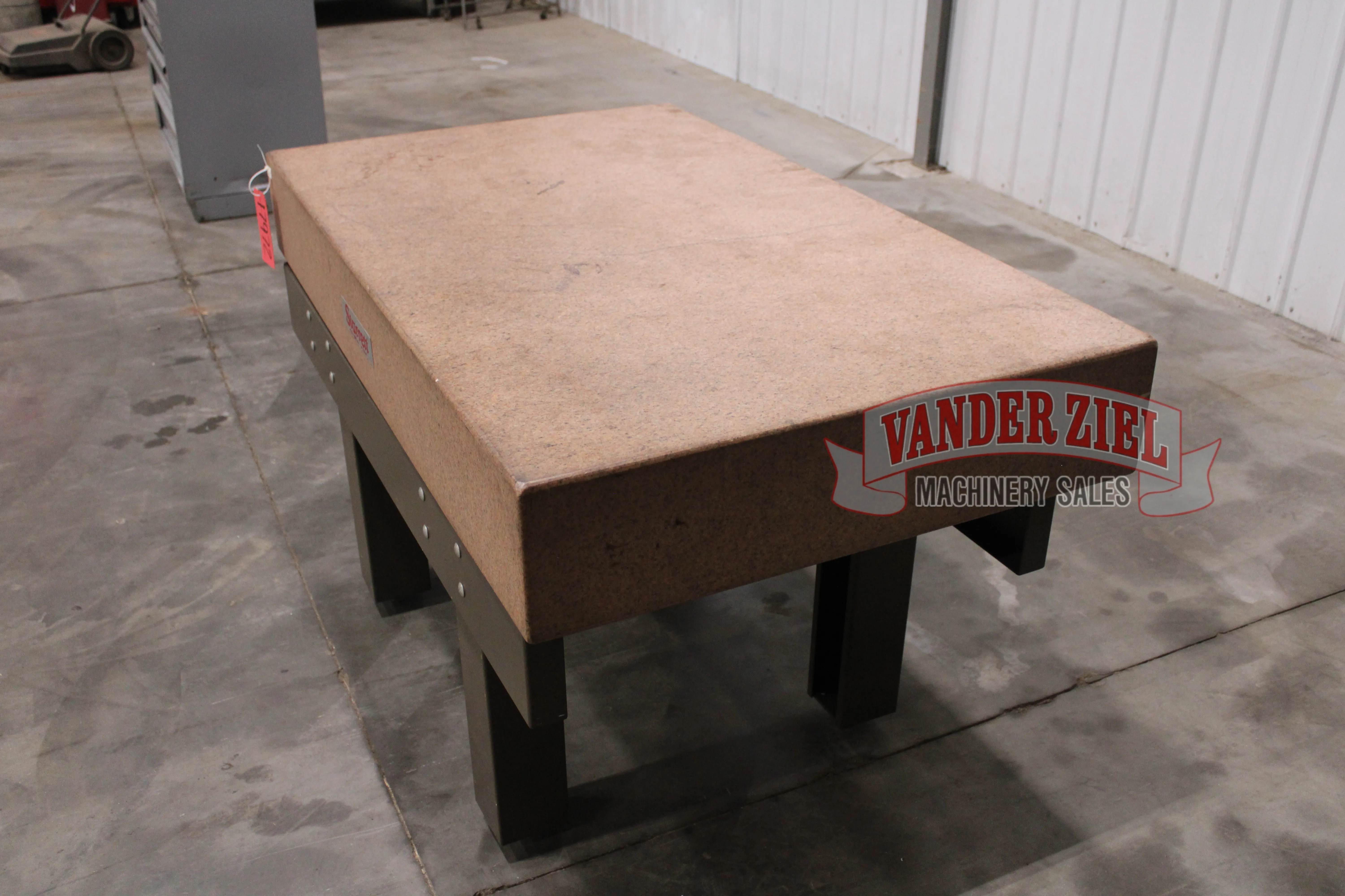 36" x 60" x 8" Starrett Pink Granite Surface Combustion Plate - Image 2