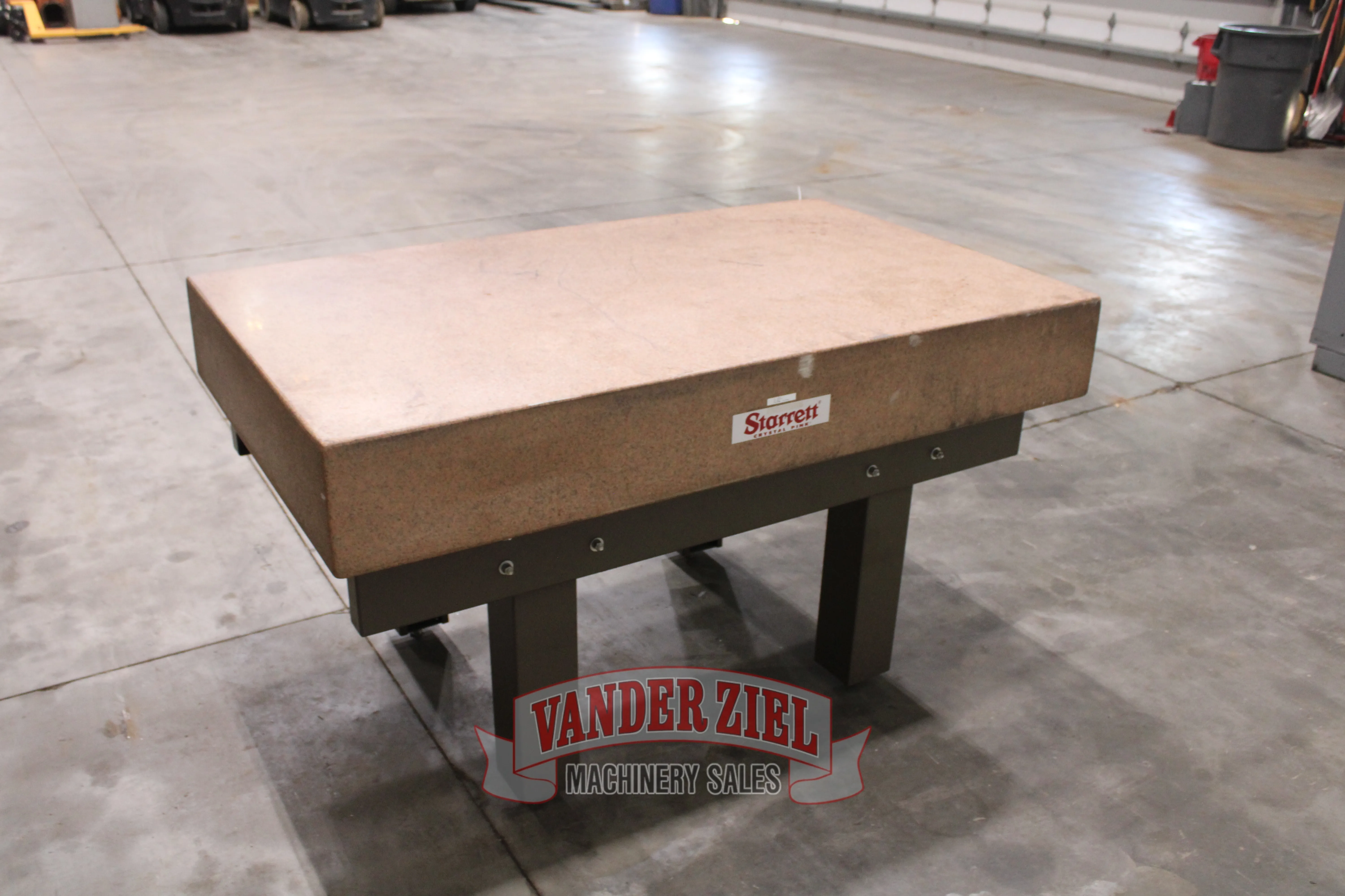 36" x 60" x 8" Starrett Pink Granite Surface Combustion Plate - Image 3
