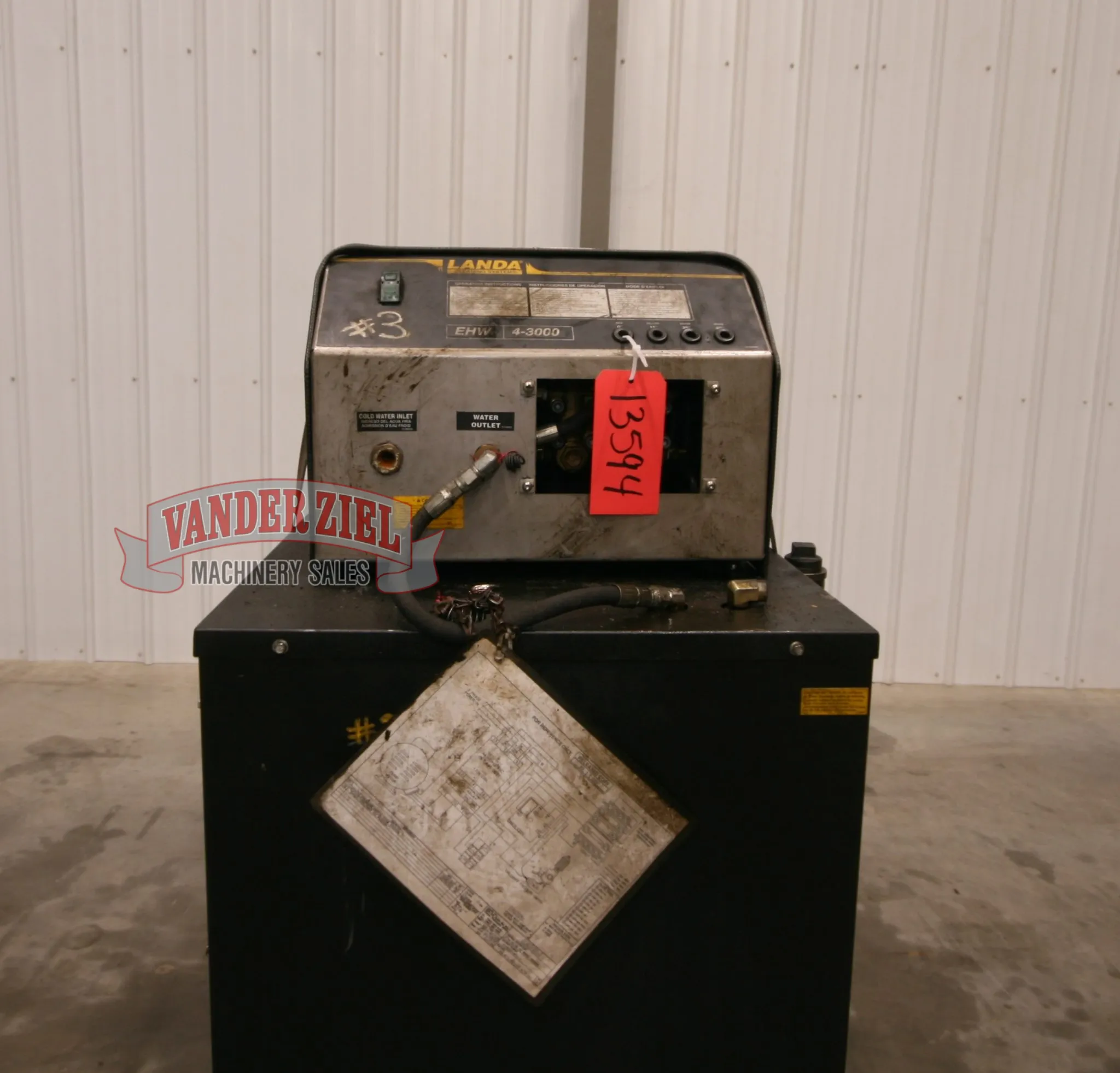 Landa #EHW-4-3000, Pressure Washer, 2000 PSI, 4.2 GPM, 3 Ph. - Image 5