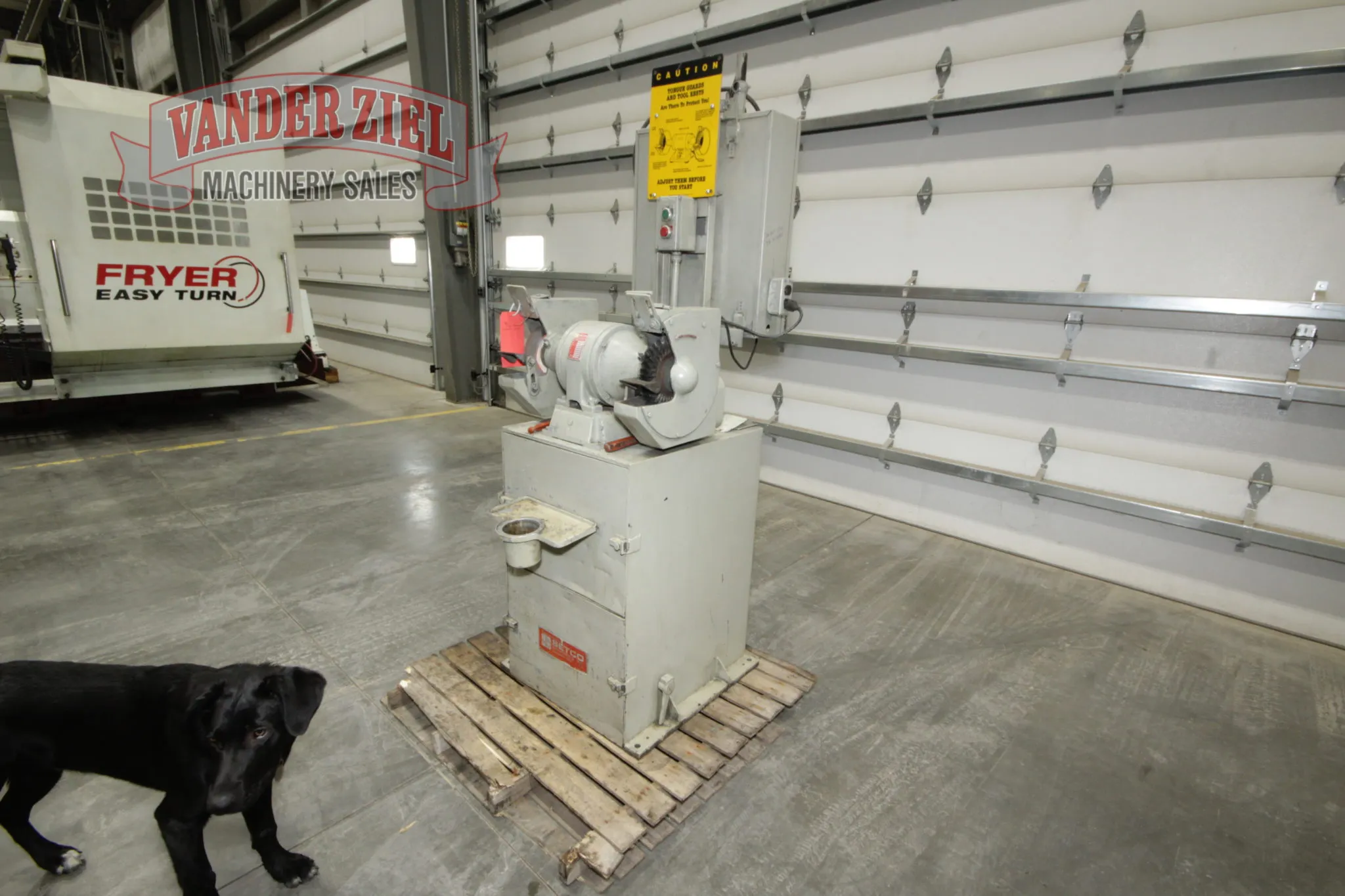 8" Setco #SPL, Double End Pedestal Grinder, 1 HP, 1800 RPM, 460 V., 3 Ph. - Image 3