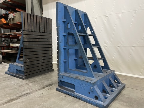114" x 66" DieLink Synergis Angle Plates, Pair, 1-1/8" T-Slots on 6" Centers - Image 2