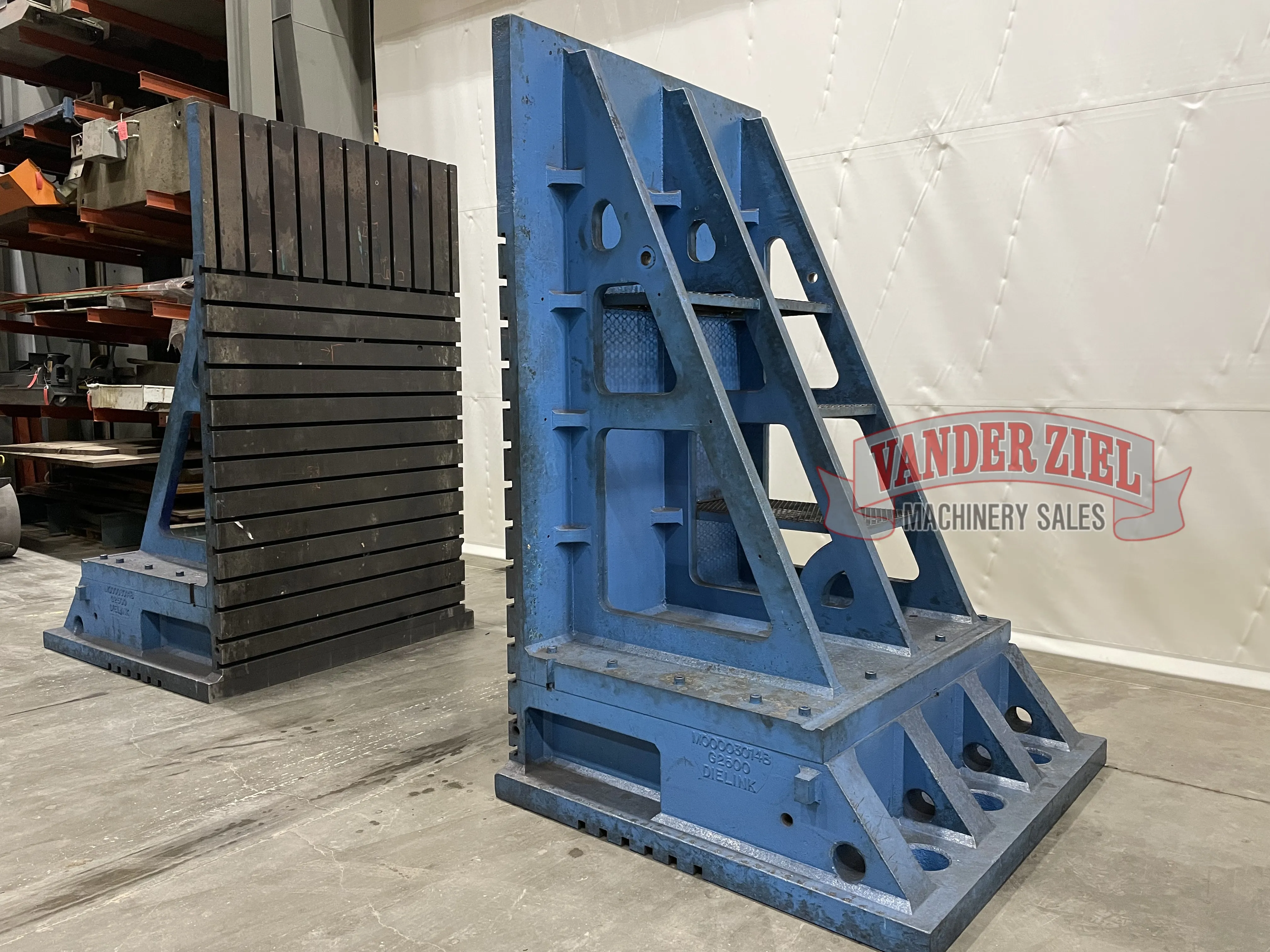 114" x 66" DieLink Synergis Angle Plates, Pair, 1-1/8" T-Slots on 6" Centers - Image 2