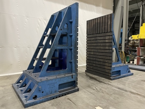 114" x 66" DieLink Synergis Angle Plates, Pair, 1-1/8" T-Slots on 6" Centers - Image 3