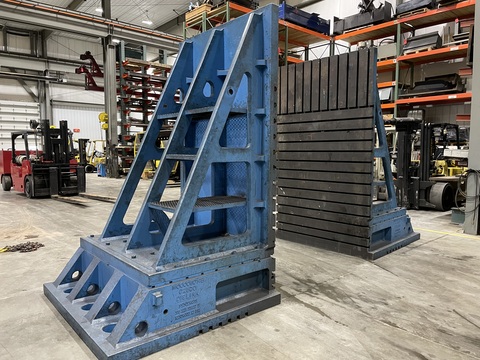 114" x 66" DieLink Synergis Angle Plates, Pair, 1-1/8" T-Slots on 6" Centers - Image 7