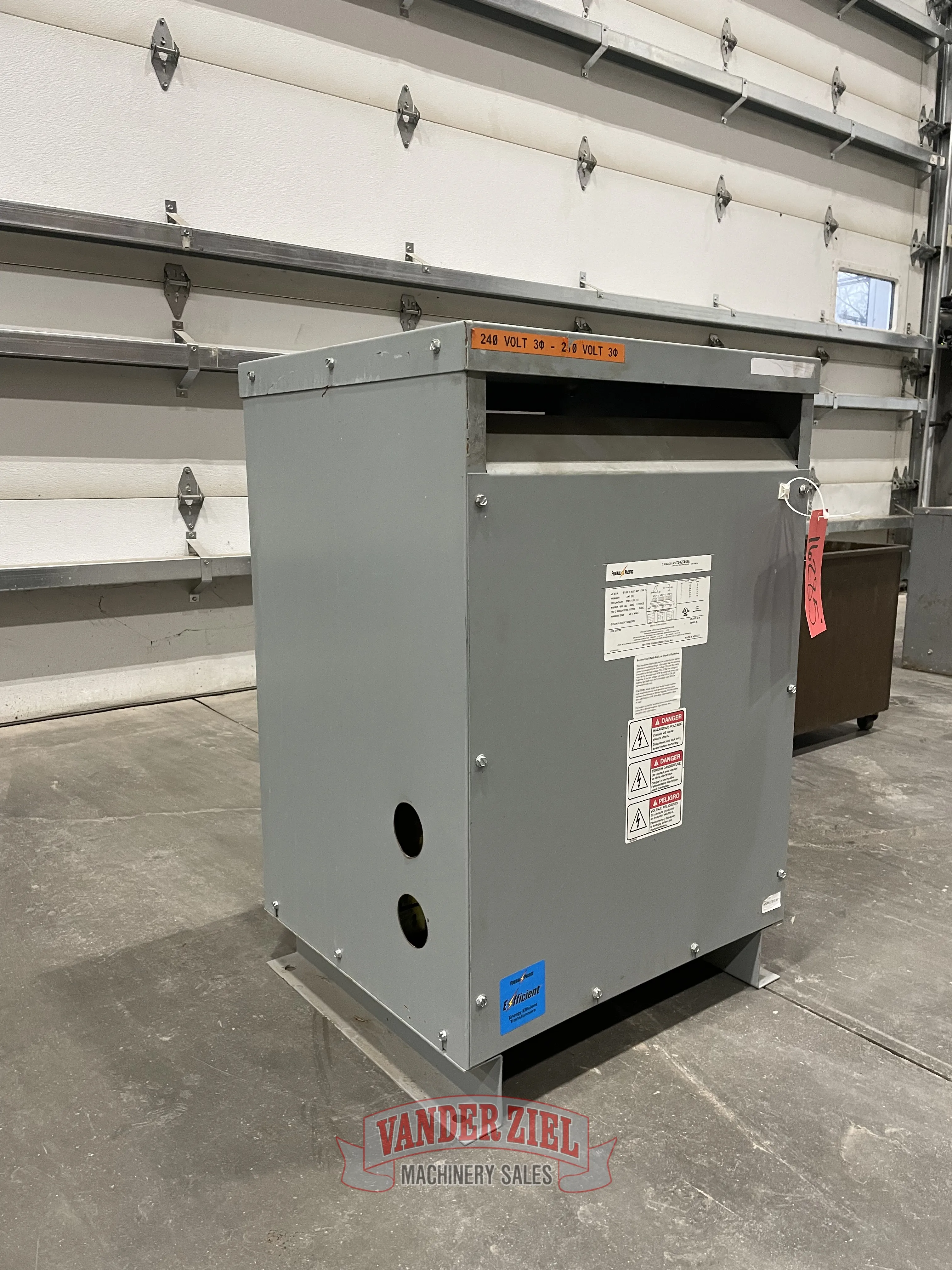 45 KVA 240 Primary, 208Y/160 Secondary, Federal Pacific, Transformer, 3 Phase, 60 Hz. - Image 5
