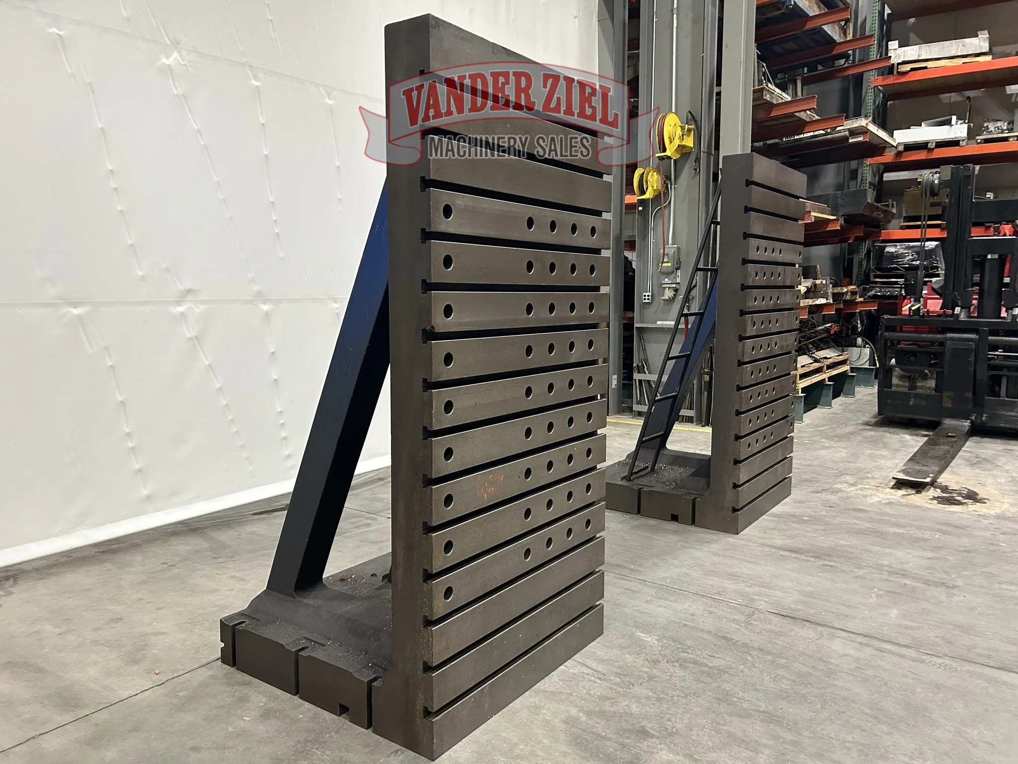 45" x 90-3/4" Betz Angle Plates, Pair, 45" Depth, 1-1/8" T-Slots on 6" Centers - Image 2