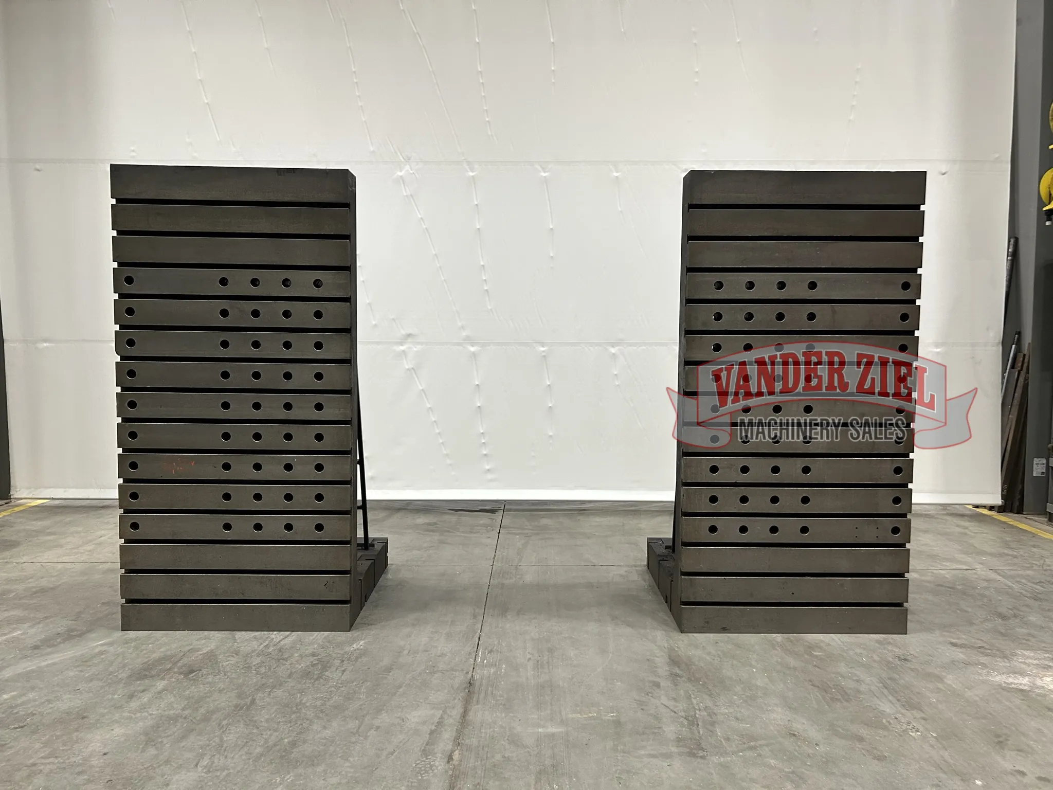 45" x 90-3/4" Betz Angle Plates, Pair, 45" Depth, 1-1/8" T-Slots on 6" Centers - Image 3