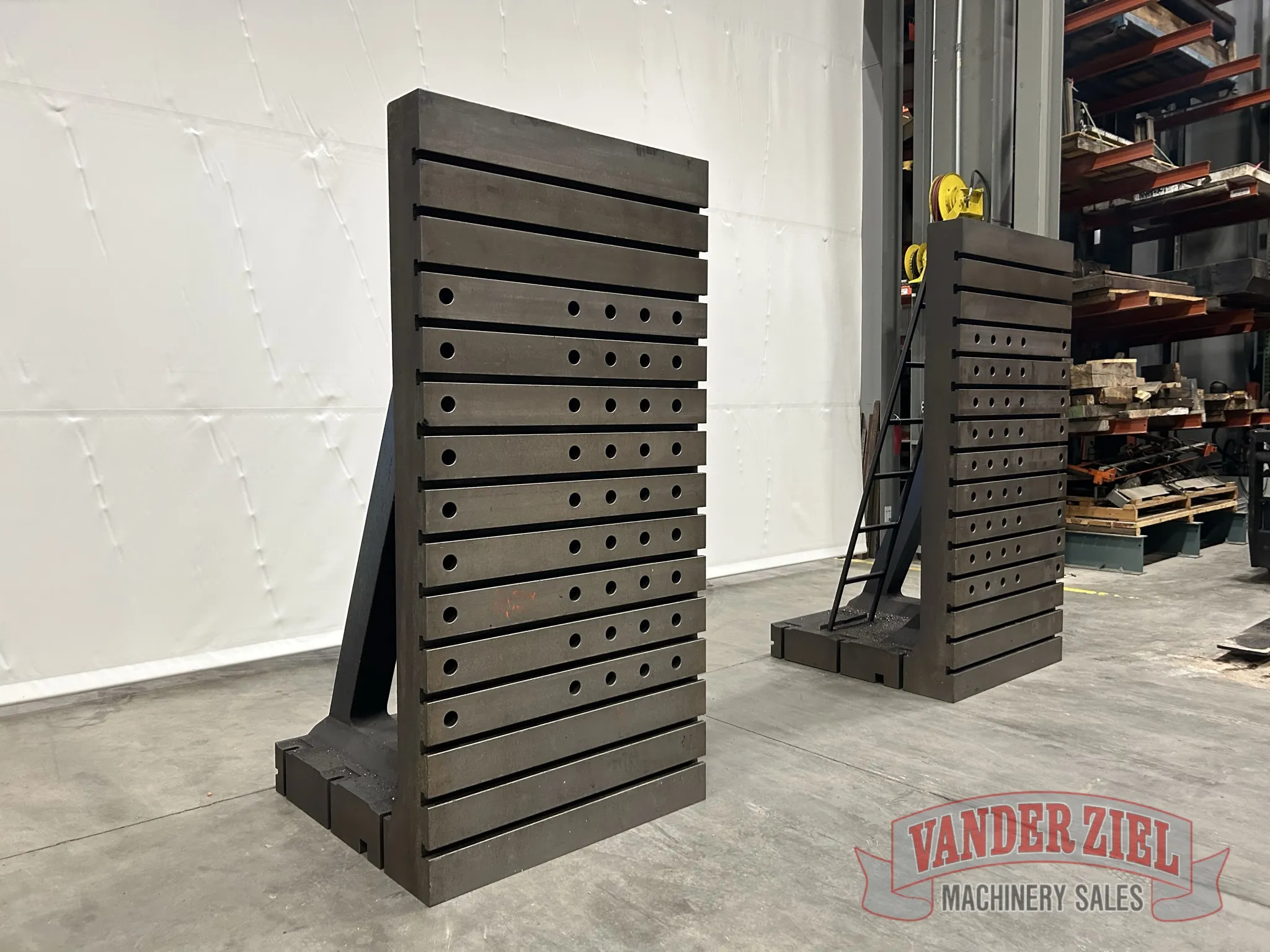45" x 90-3/4" Betz Angle Plates, Pair, 45" Depth, 1-1/8" T-Slots on 6" Centers - Image 4
