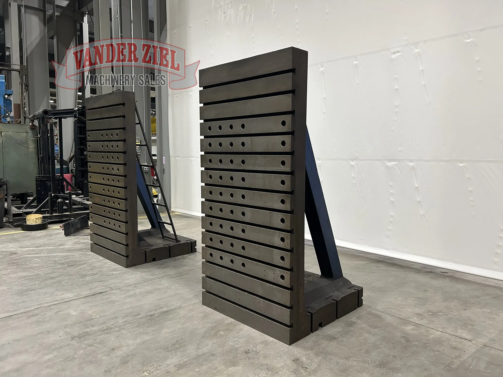 45" x 90-3/4" Betz Angle Plates, Pair, 45" Depth, 1-1/8" T-Slots on 6" Centers - Image 5