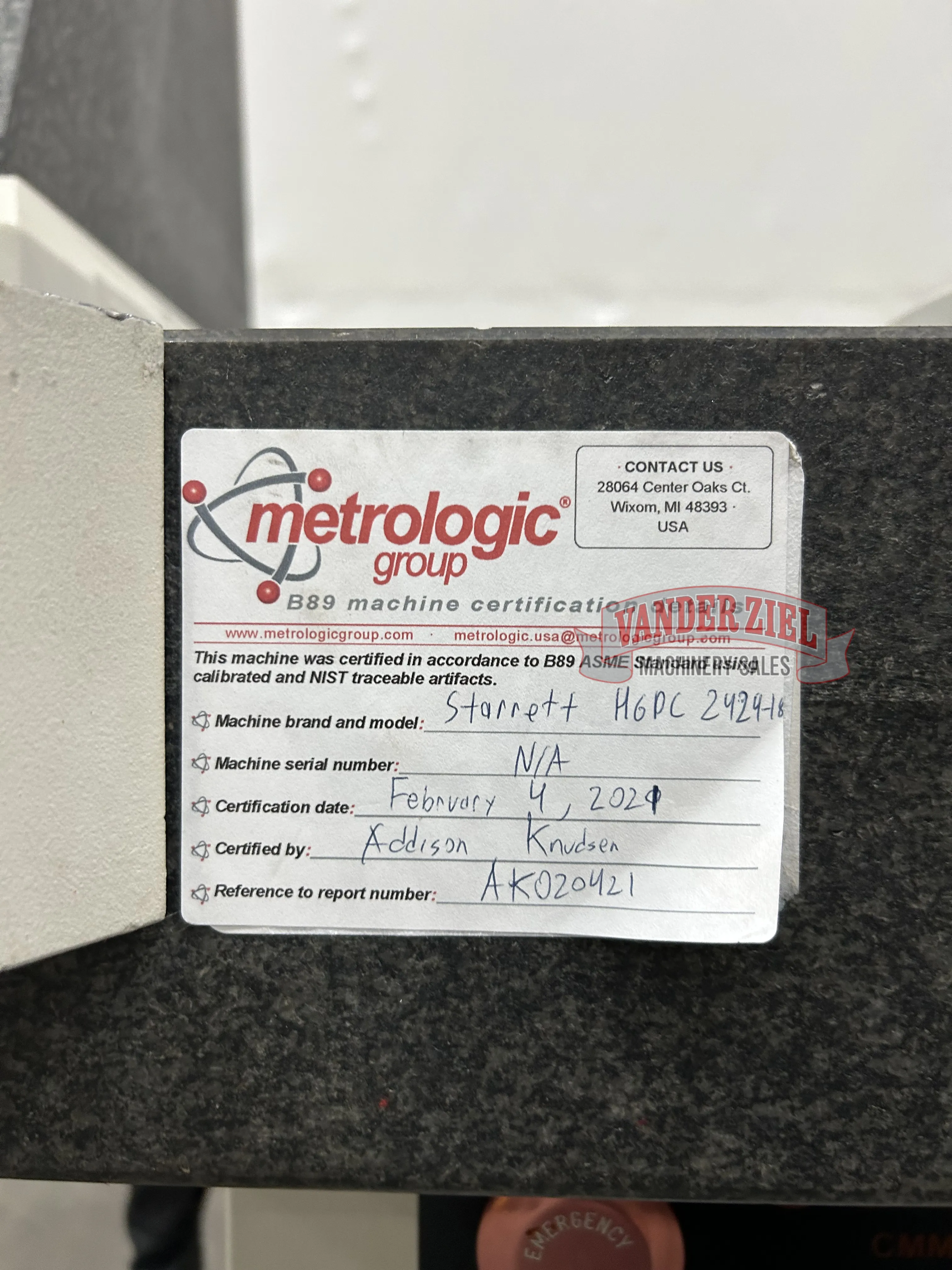 Starrett #HGDC-2424-18, coordinate measuring machine, 24" x 24" x 16" Travels, Renishaw PH10T Plus Probe - Image 10