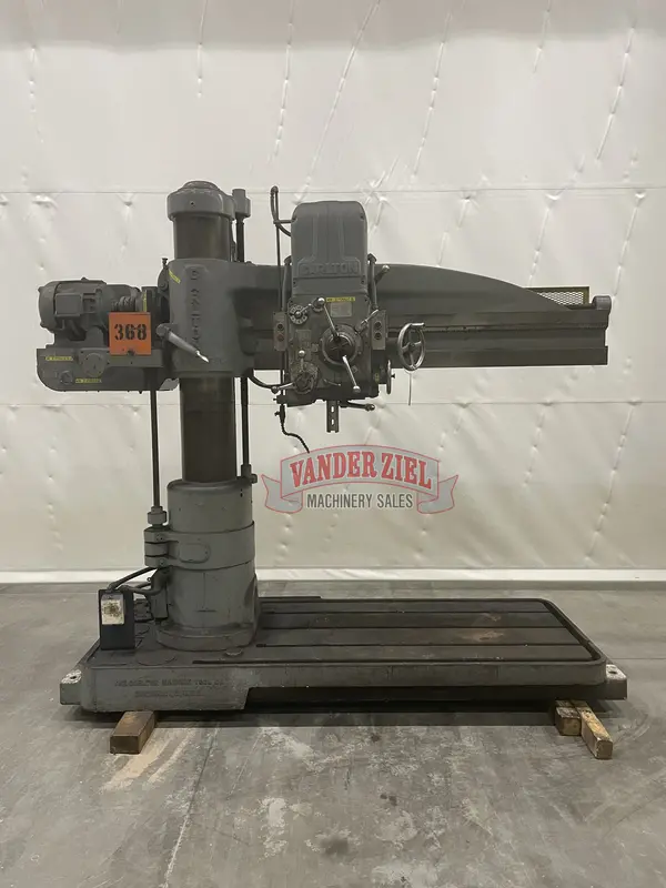 5' - 11" Carlton #1A, Radial Drill, 12" Spindle Travel, 2-1/2" Spindle diameter, #4 MT - Image 1