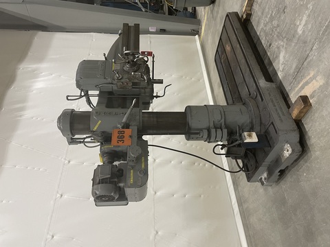5' - 11" Carlton #1A, Radial Drill, 12" Spindle Travel, 2-1/2" Spindle diameter, #4 MT - Image 2