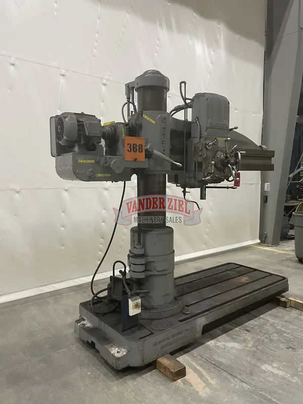 5' - 11" Carlton #1A, Radial Drill, 12" Spindle Travel, 2-1/2" Spindle diameter, #4 MT - Image 2