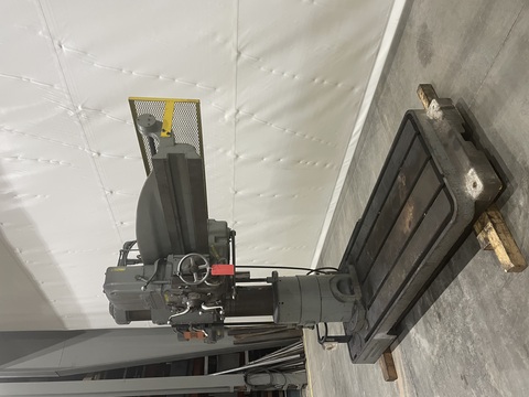 5' - 11" Carlton #1A, Radial Drill, 12" Spindle Travel, 2-1/2" Spindle diameter, #4 MT - Image 3