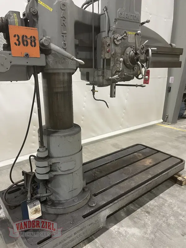 5' - 11" Carlton #1A, Radial Drill, 12" Spindle Travel, 2-1/2" Spindle diameter, #4 MT - Image 7
