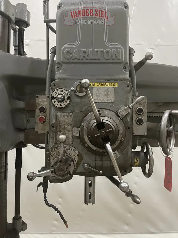 5' - 11" Carlton #1A, Radial Drill, 12" Spindle Travel, 2-1/2" Spindle diameter, #4 MT - Image 9